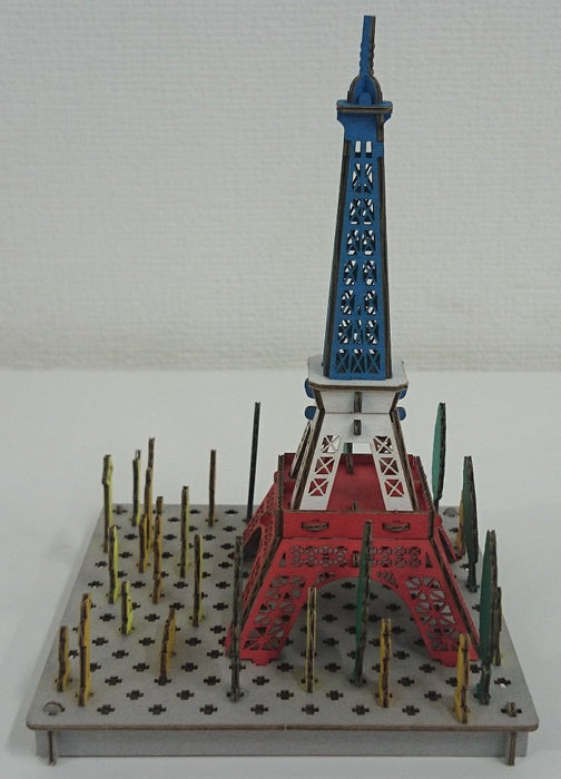 HACOMO Pusupusu Paper Craft Paris Tower Tricolor- Japan Figure Store - #1 Bring To You The Best Japanese Goods