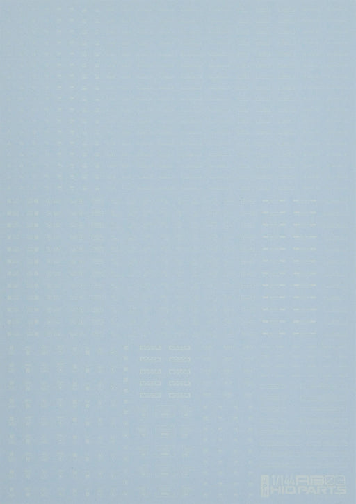 HIQPARTS 1/144 Rb03 Caution Mark Decal One Color White- Japan Figure Store - #1 Bring To You The Best Japanese Goods