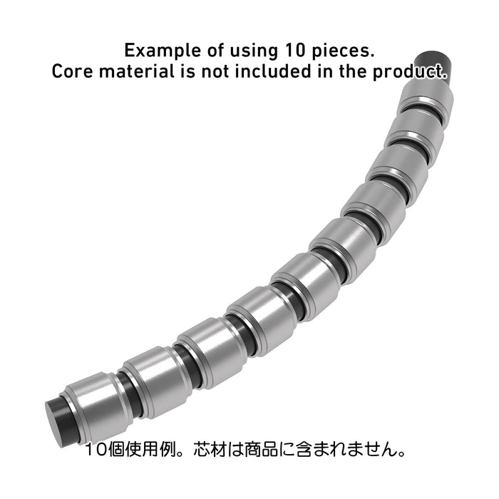 HIQPARTS Np Pipe Silver Size L 20Pieces- Japan Figure Store - #1 Bring To You The Best Japanese Goods