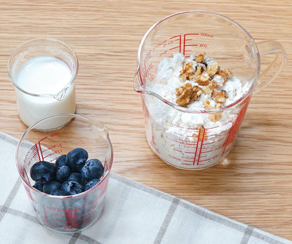 Hario Japan Heat-Resistant Glass Measuring Cup 100Ml MJC-10-R-BK 6pcs- Japan Figure Store - #1 Bring To You The Best Japanese Goods