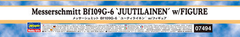 HASEGAWA 1/48 Messerschmitt Bf109G-6 'Juutilainen' W/Figure Plastic Model- Japan Figure Store - #1 Bring To You The Best Japanese Goods