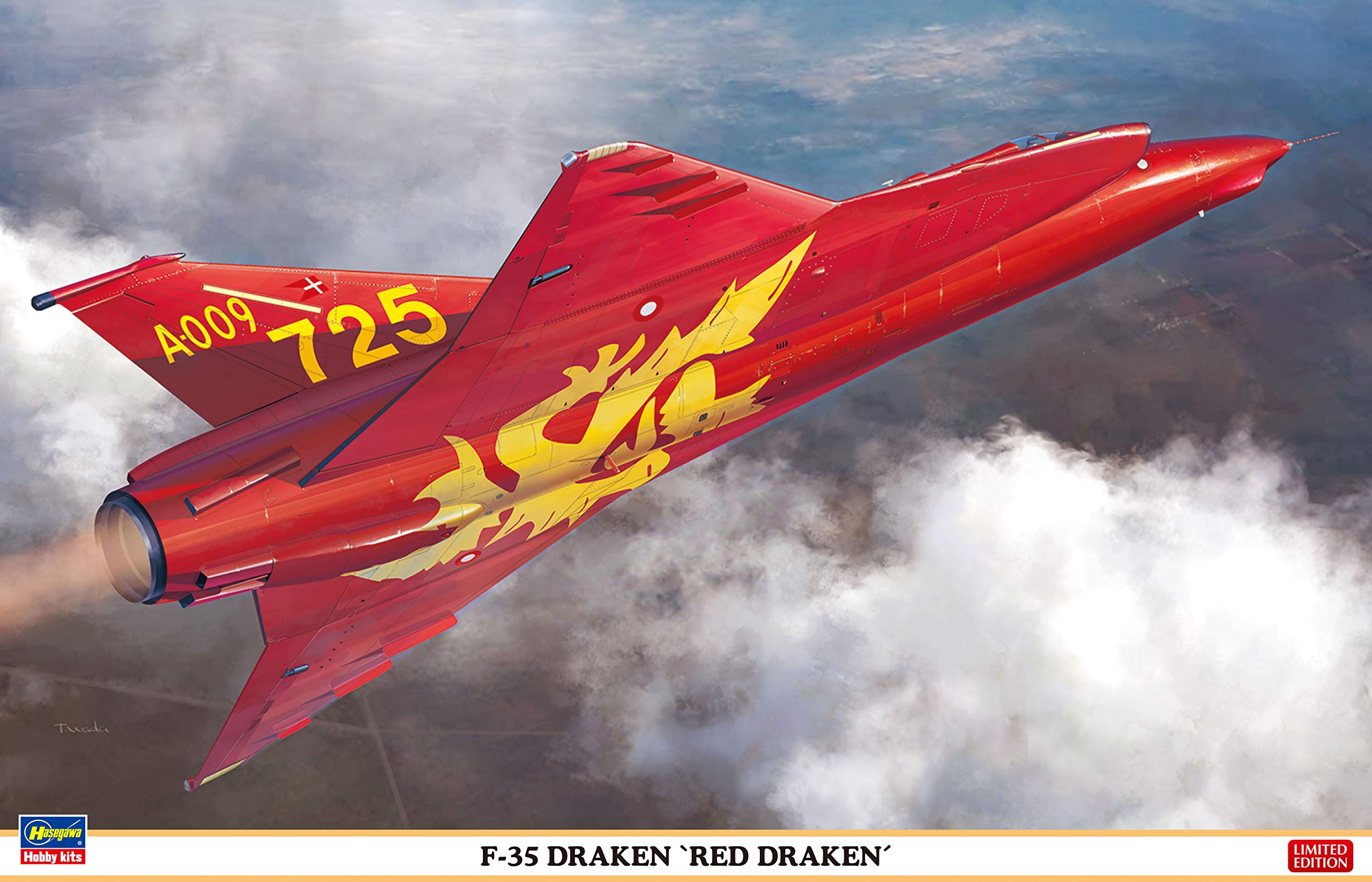 HASEGAWA 1/48 Danish Air Force F-35 Dracen 'Red Draken' Plastic Model- Japan Figure Store - #1 Bring To You The Best Japanese Goods
