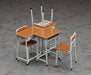 Hasegawa 1/12 School Desk & Chair Model Kit- Japan Figure Store - #1 Bring To You The Best Japanese Goods