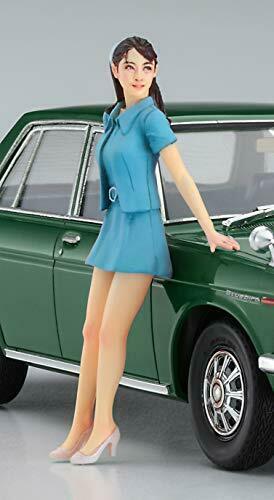 Hasegawa 1/24 Datsun Bluebird 1600sss W/60's Girls Figure Plastic Model- Japan Figure Store - #1 Bring To You The Best Japanese Goods
