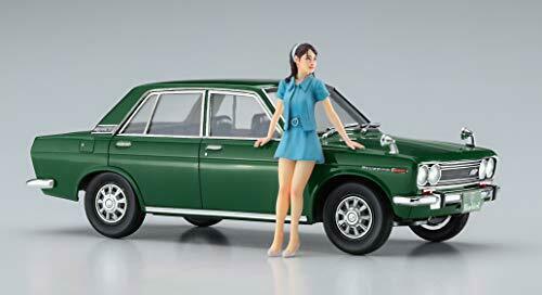 Hasegawa 1/24 Datsun Bluebird 1600sss W/60's Girls Figure Plastic Model- Japan Figure Store - #1 Bring To You The Best Japanese Goods