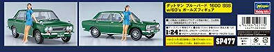 Hasegawa 1/24 Datsun Bluebird 1600sss W/60's Girls Figure Plastic Model- Japan Figure Store - #1 Bring To You The Best Japanese Goods