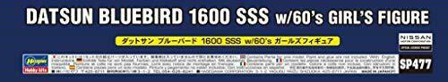 Hasegawa 1/24 Datsun Bluebird 1600sss W/60's Girls Figure Plastic Model- Japan Figure Store - #1 Bring To You The Best Japanese Goods