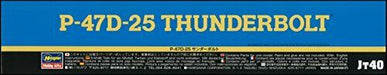 Hasegawa 1/48 Us Army P-47d-25 Thunderbolt Plastic Model Jt40- Japan Figure Store - #1 Bring To You The Best Japanese Goods