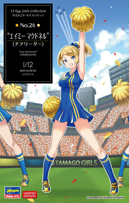 Hasegawa 1/12 Egg Girls Collection No.24 Amy McDonnell Cheerleader Japanese Painted Figure- Japan Figure Store - #1 Bring To You The Best Japanese Goods
