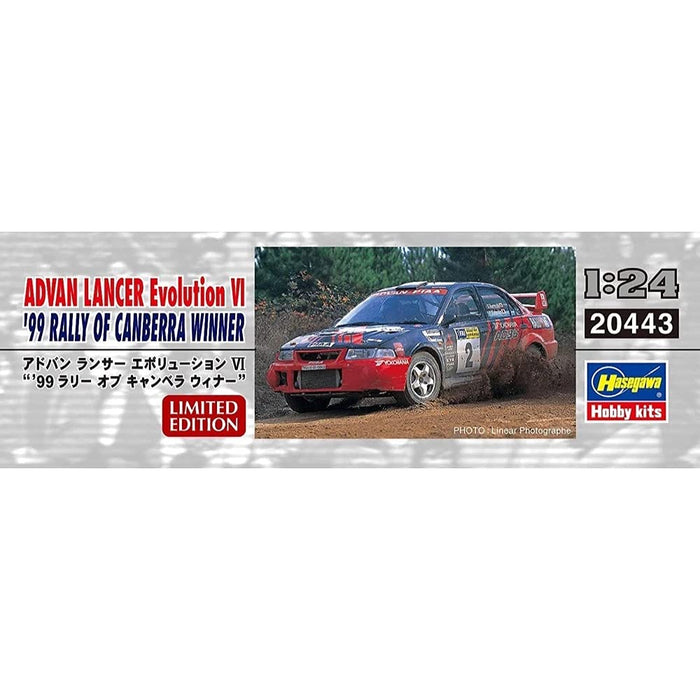HASEGAWA 20443 Advan Lancer Evolution Vi 99 Rally Of Canberra Winner 1/24 Scale Kit- Japan Figure Store - #1 Bring To You The Best Japanese Goods
