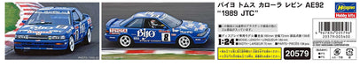 HASEGAWA 1/24 Biyo Toms Corolla Levin Ae92 '1989 Jtc' Plastic Model- Japan Figure Store - #1 Bring To You The Best Japanese Goods