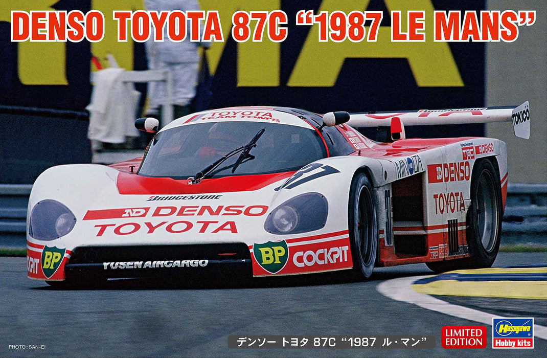 HASEGAWA 1/24 Denso Toyota 87C '1987 Le Mans' Plastic Model- Japan Figure Store - #1 Bring To You The Best Japanese Goods