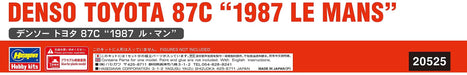 HASEGAWA 1/24 Denso Toyota 87C '1987 Le Mans' Plastic Model- Japan Figure Store - #1 Bring To You The Best Japanese Goods
