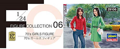 Hasegawa 70`s Girls Figure 1/24 Japanese Painted Scale Models Character Toys- Japan Figure Store - #1 Bring To You The Best Japanese Goods