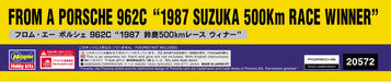 HASEGAWA 1/24 From A Porsche 962C 1987 Suzuka 500Km Race Winner Plastic Model- Japan Figure Store - #1 Bring To You The Best Japanese Goods