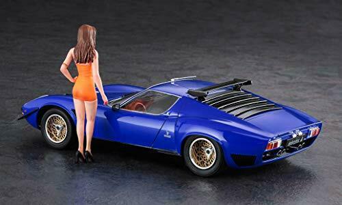Hasegawa 1/24 Lamborghini Jota Svr W / Italian Girls Figure Plastic Model- Japan Figure Store - #1 Bring To You The Best Japanese Goods