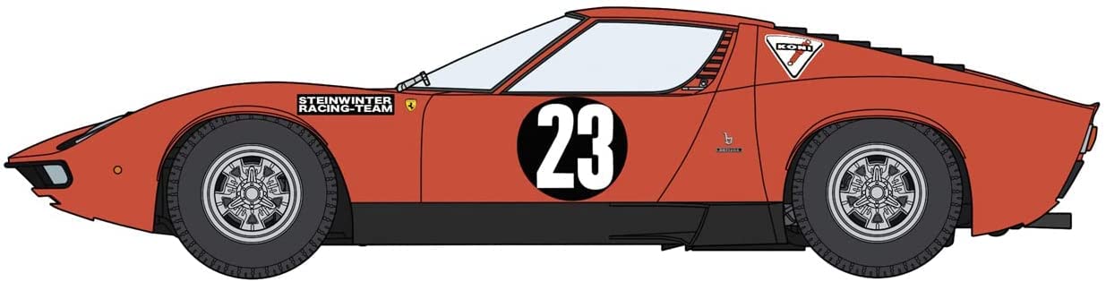 HASEGAWA 1/24 Lamborghini Miura P400 '1968 Hockenheimring' Plastic Model- Japan Figure Store - #1 Bring To You The Best Japanese Goods