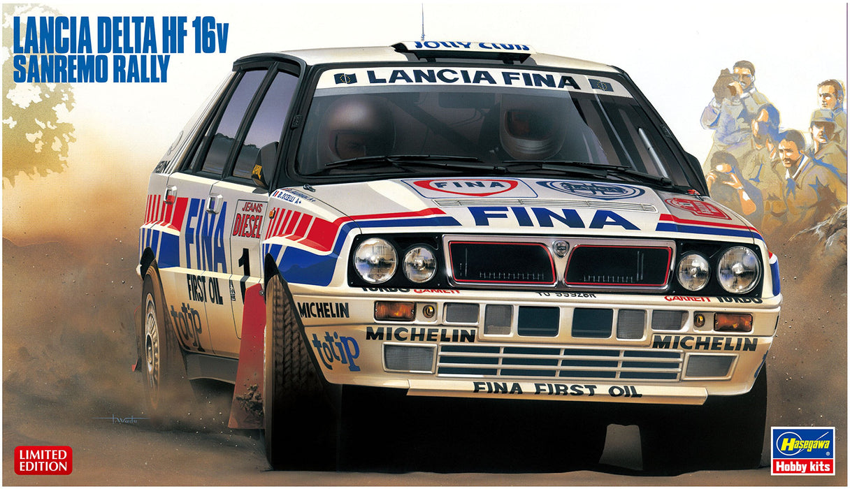 HASEGAWA 20343 Lancia Delta Hf 16V Rallye Sanremo 1/24 Scale Kit- Japan Figure Store - #1 Bring To You The Best Japanese Goods
