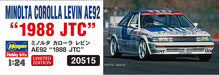 HASEGAWA 1/24 Minolta Corolla Levin Ae92 '1998 Jtc' Plastic Model- Japan Figure Store - #1 Bring To You The Best Japanese Goods