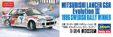 Hasegawa 20407 Mitsubishi Lancer Evolution III 1996 Swedish Rally Winner 1/24 Scale Cars- Japan Figure Store - #1 Bring To You The Best Japanese Goods