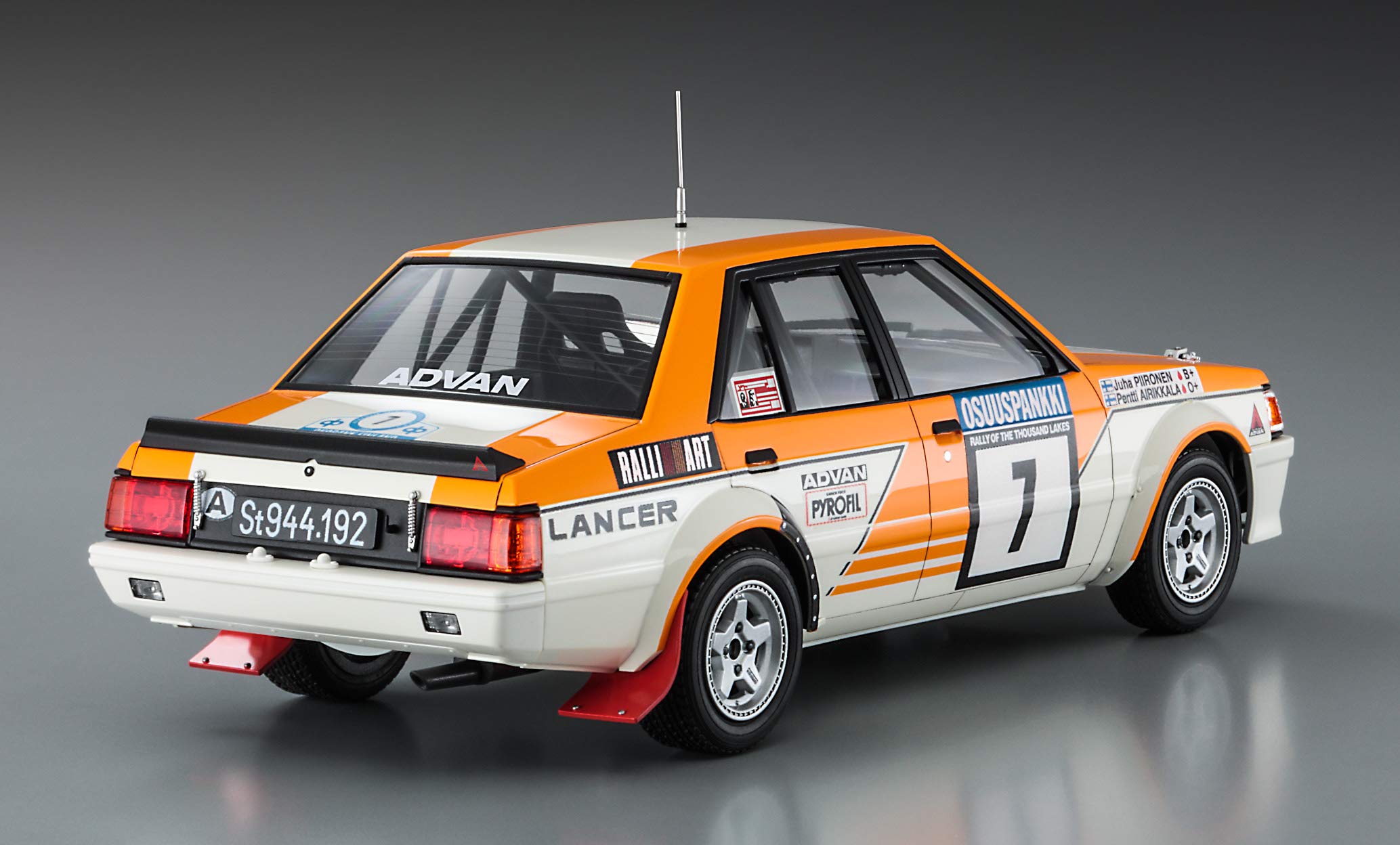 HASEGAWA 1/24 Mitsubishi Lancer Ex 2000 Turbo 1982 1000 Lakes Rally Plastic Model- Japan Figure Store - #1 Bring To You The Best Japanese Goods