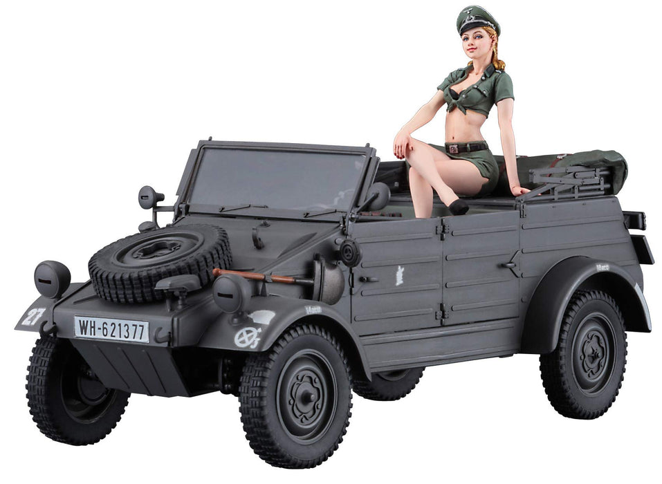 HASEGAWA 22534 Pkw.K1 Kubelwagen Type 82 W/Blonde Girl Figure 1/24 Scale Kit- Japan Figure Store - #1 Bring To You The Best Japanese Goods