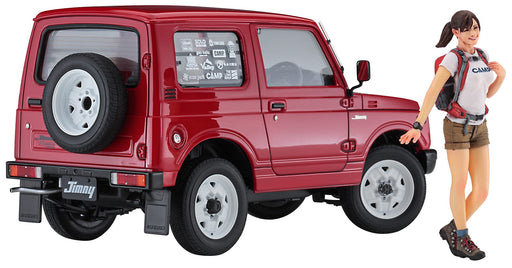 HASEGAWA 1/24 Suzuki Jimny W/Camping Girls Figure Plastic Model- Japan Figure Store - #1 Bring To You The Best Japanese Goods