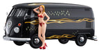 Hasegawa Sp464 Volkswagen Type 2 Delivery Van Fire Pattern W/Blonde Girl Figure 1/24 Scale Toy- Japan Figure Store - #1 Bring To You The Best Japanese Goods
