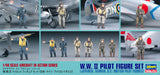 HASEGAWA X48-7 W.W. Ii Ww2 Pilot Figure Set 1/48 Scale Kit- Japan Figure Store - #1 Bring To You The Best Japanese Goods