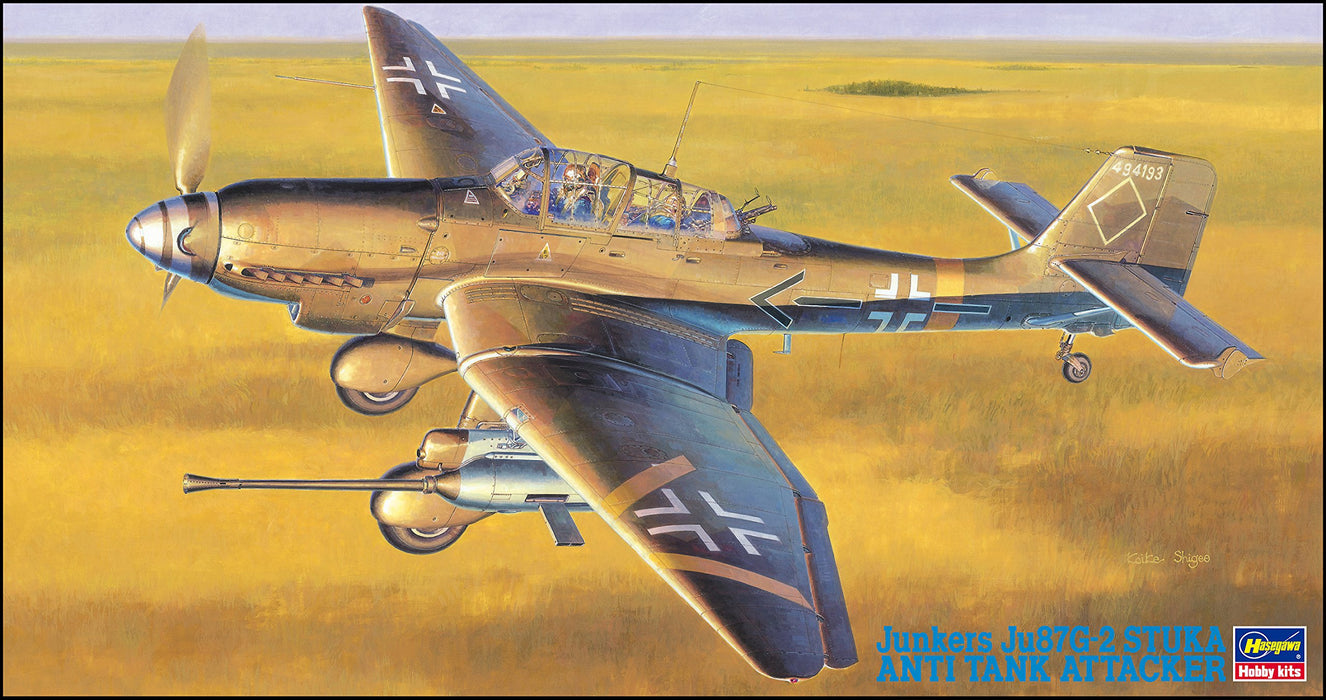 HASEGAWA 1/48 Junkers Ju87G-2 Stuka Anti Tank Attacker Plastic Model- Japan Figure Store - #1 Bring To You The Best Japanese Goods