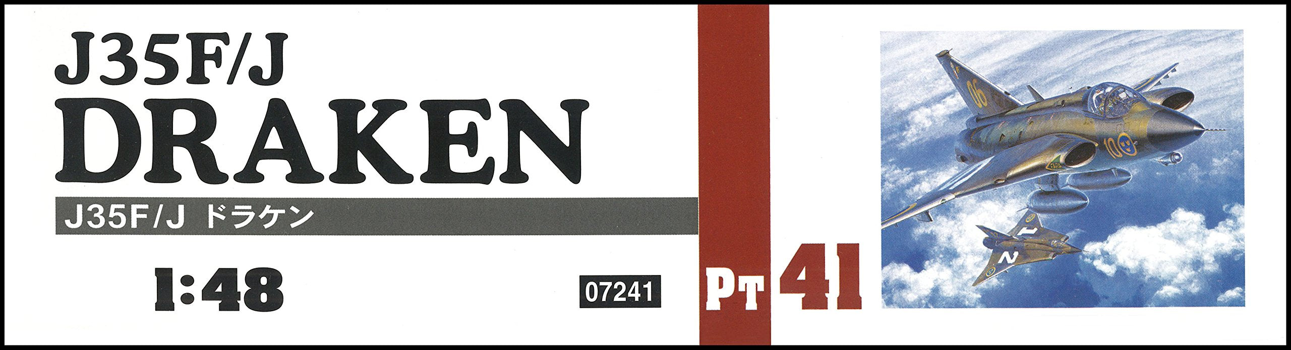 HASEGAWA 1/48 J35F/J Draken Swedish Air Force Interceptor Plastic Model- Japan Figure Store - #1 Bring To You The Best Japanese Goods