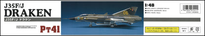 HASEGAWA 1/48 J35F/J Draken Swedish Air Force Interceptor Plastic Model- Japan Figure Store - #1 Bring To You The Best Japanese Goods