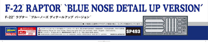 HASEGAWA 1/48 F22 Raptor Blue Nose Detail Up Ver. Plastic Model- Japan Figure Store - #1 Bring To You The Best Japanese Goods