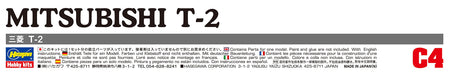 HASEGAWA 1/72 Mitsubishi T-2 J.A.S.D.F. Super-Sonic Advance Jet Trainer Plastic Model- Japan Figure Store - #1 Bring To You The Best Japanese Goods