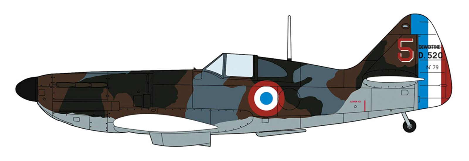 HASEGAWA 02332 Dewoitine D.520 & Messerschmitt Bf109E Battle Of France 1/72 Scale Kit- Japan Figure Store - #1 Bring To You The Best Japanese Goods
