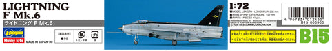 HASEGAWA B15 Lightning F Mk.6 1/72 Scale Kit- Japan Figure Store - #1 Bring To You The Best Japanese Goods