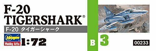 Hasegawa 1/72 The United States Air Force F-20 Tigershark Plastic Model B3 Hab03- Japan Figure Store - #1 Bring To You The Best Japanese Goods