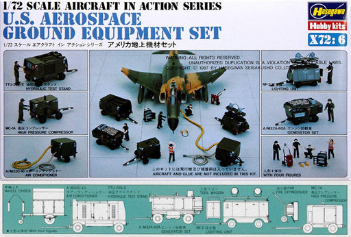 HASEGAWA X72-6 U.S. Aerospace Ground Equipment 1/72 Scale Kit- Japan Figure Store - #1 Bring To You The Best Japanese Goods