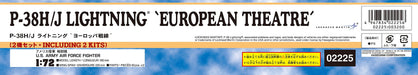 HASEGAWA - 02225 P-38H/J Lighting European Theatre 1/72 Scale Kit- Japan Figure Store - #1 Bring To You The Best Japanese Goods