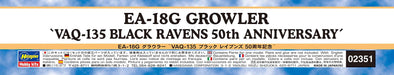 HASEGAWA 02351 Ea-18G Growler `Vaq-135 Black Ravens 50Th Anniversary' 1/72 Scale Kit- Japan Figure Store - #1 Bring To You The Best Japanese Goods