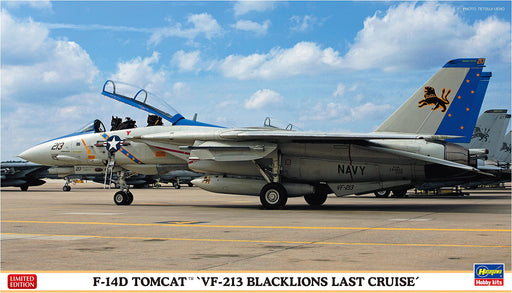 HASEGAWA - 1/72 F-14D Tomcat 'Vf-213 Black Lions Last Cruise' Plastic Model- Japan Figure Store - #1 Bring To You The Best Japanese Goods