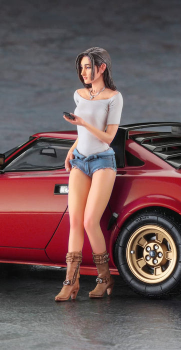 Hasegawa 1/24 Lancia Stratos Hf Stradale W/Italian Girl Figure Scale Plastic Model- Japan Figure Store - #1 Bring To You The Best Japanese Goods
