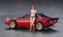Hasegawa 1/24 Lancia Stratos Hf Stradale W/Italian Girl Figure Scale Plastic Model- Japan Figure Store - #1 Bring To You The Best Japanese Goods