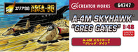 Hasegawa Japan Creator Works Series Area 88 A-4M Skyhawk Greg Gates 1/48 Scale Plastic Model 64747- Japan Figure Store - #1 Bring To You The Best Japanese Goods