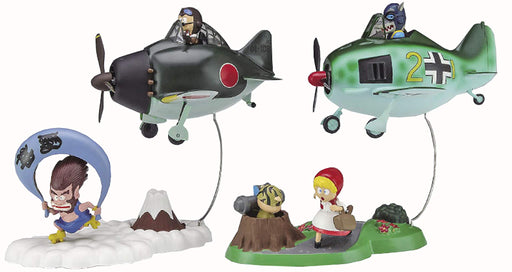 HASEGAWA 60517 Egg World God Fighter Zero Fighter & Wolf Panic Fw190- Japan Figure Store - #1 Bring To You The Best Japanese Goods