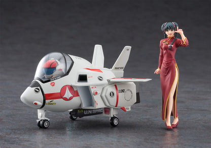 HASEGAWA 65847 Macross Lynn Minmay China Dress W/ Eggplane Vf-1J Valkyrie 1/72 Scale Kit- Japan Figure Store - #1 Bring To You The Best Japanese Goods