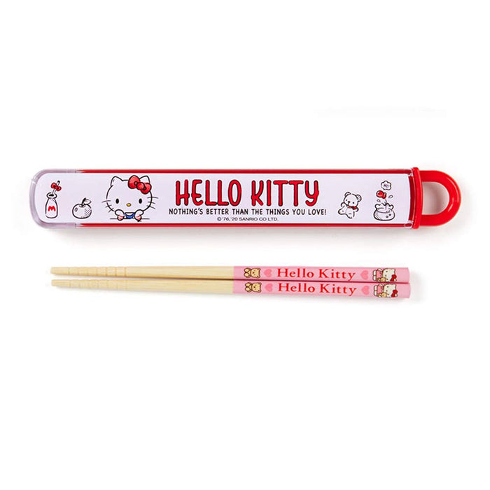 SANRIO Chopsticks With Case Hello Kitty- Japan Figure Store - #1 Bring To You The Best Japanese Goods
