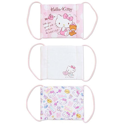 Hello Kitty Gauze Mask For Kids 3 Pcs- Japan Figure Store - #1 Bring To You The Best Japanese Goods