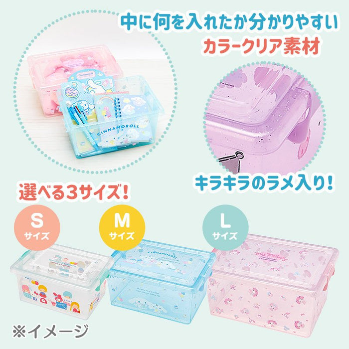 Hello Kitty Storage Case L With Lid- Japan Figure Store - #1 Bring To You The Best Japanese Goods