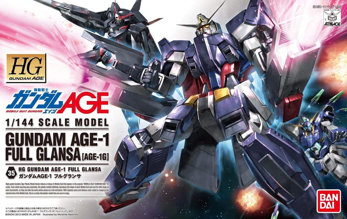 BANDAI Gundam Hg Age-35 Age-1 Full Glansa Age-1G1/144 Scale Kit- Japan Figure Store - #1 Bring To You The Best Japanese Goods